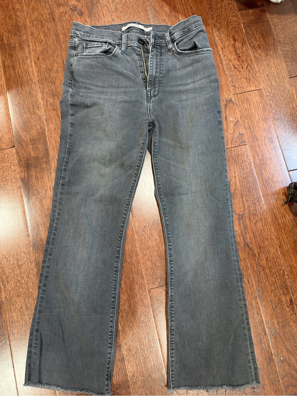 Hudson Womenโs Black Boot Cut-Leg Jeans